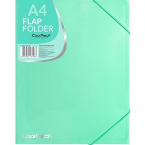 Teczka CoolPack A4 Pastel z gumką, Miętowa